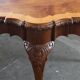 Vintage Figured Burr Walnut Pie Crust Coffee Table, 1920s
