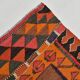 3x11 Orange & Brown Kilim Runner Rug, 88x330Cm