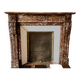 Louis XVI Style Fireplace In Speckled Red Marble 20th Century