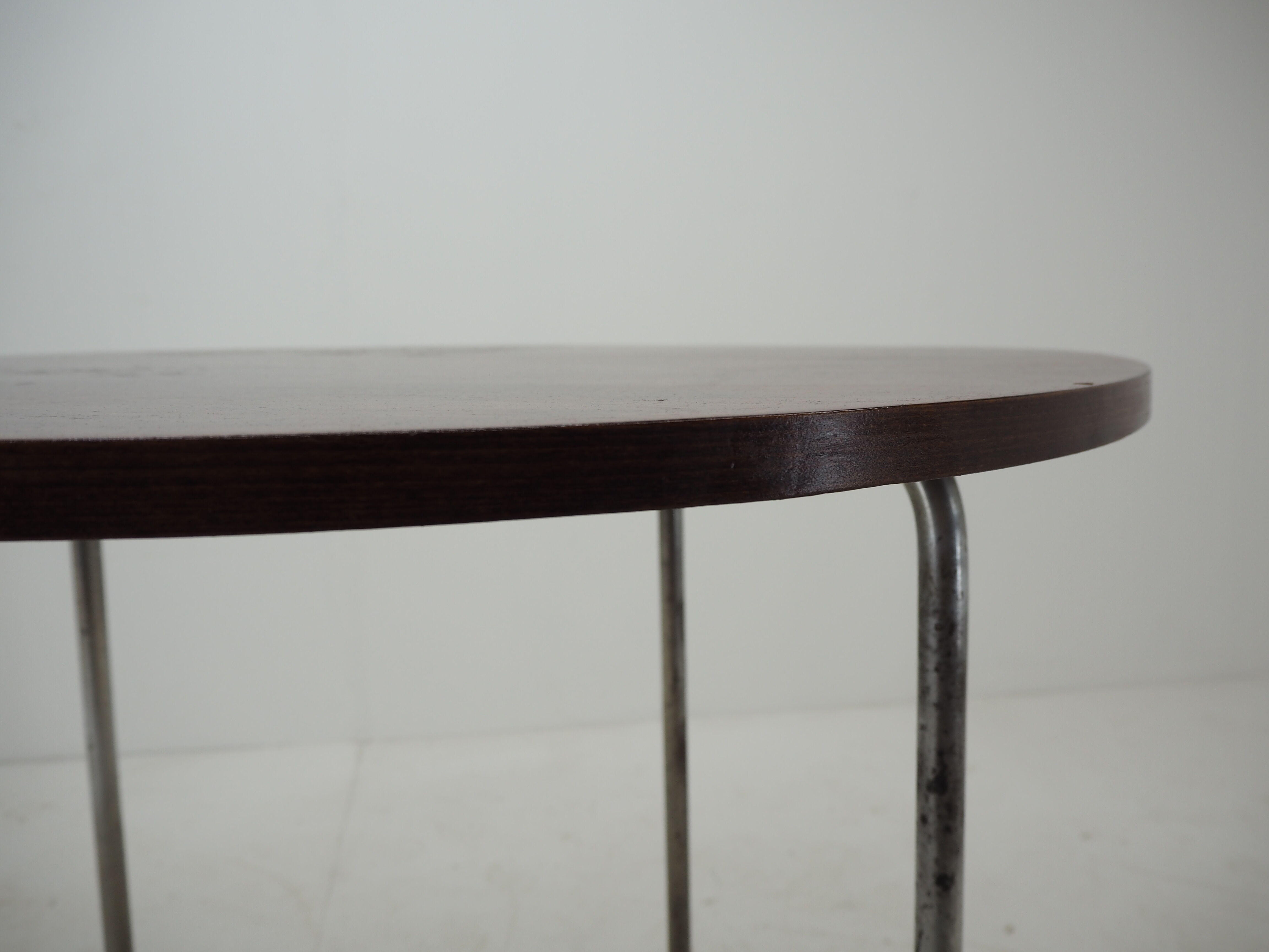 1940s Bauhaus Chrome Dining Table by Robert Slezak