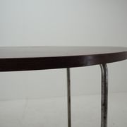 1940s Bauhaus Chrome Dining Table by Robert Slezak
