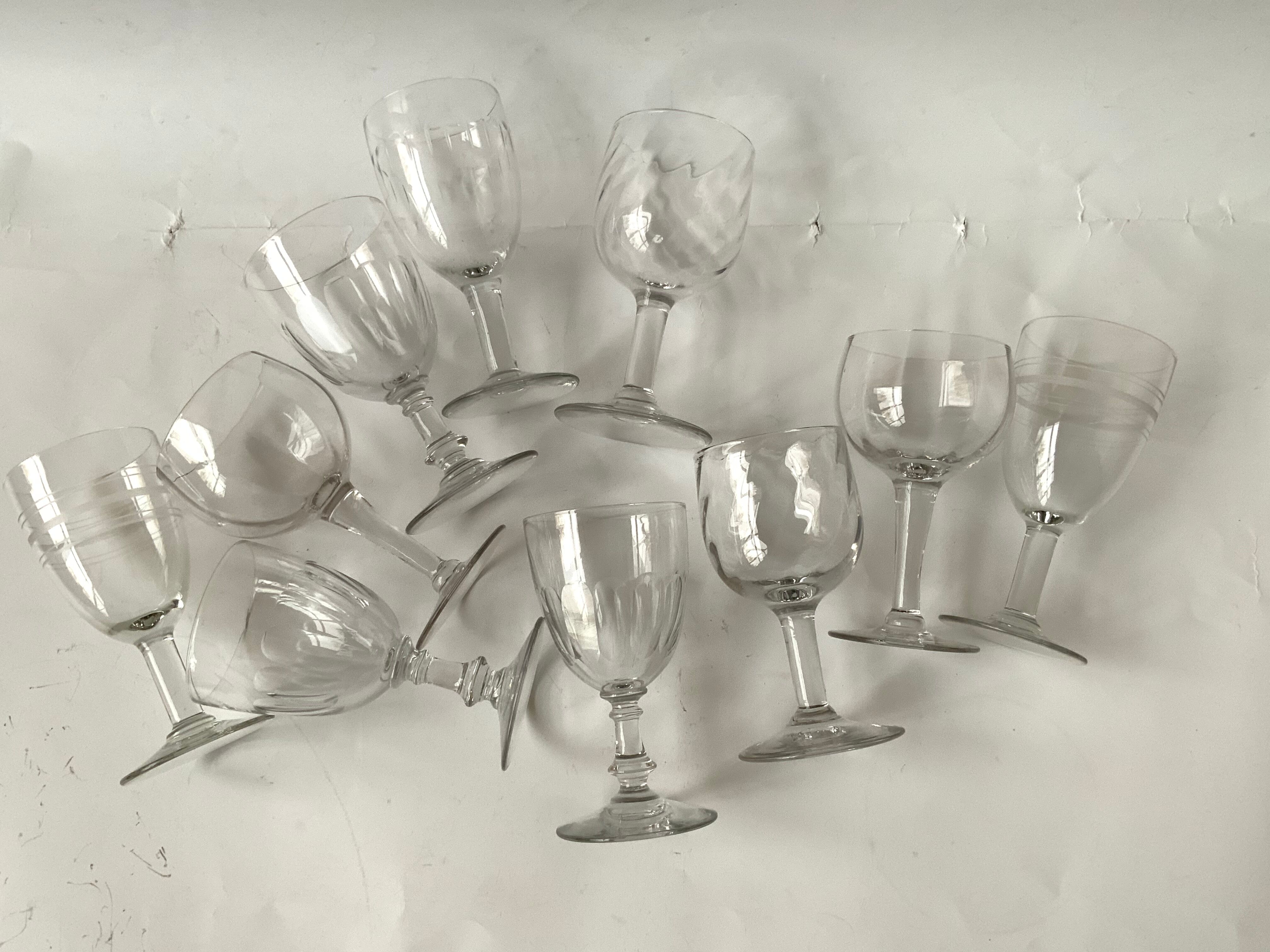 Stemmed glasses