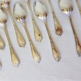 10 silver-plated metal soup spoons with hallmarks 2106225