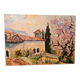 Oil painting on canvas Chapel Antonaves Hautes Alpes signed Bertrand