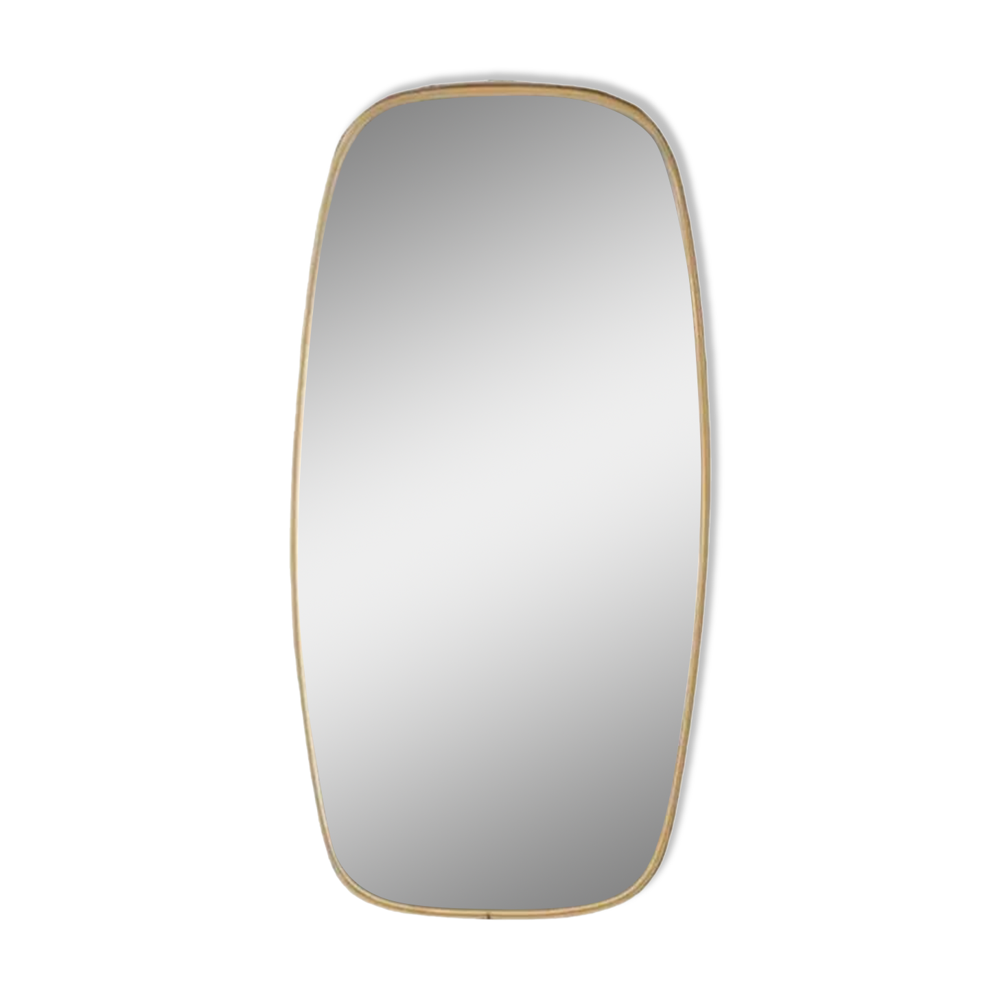 Rear view mirror and free form from the 50s - 60s on chrome frame