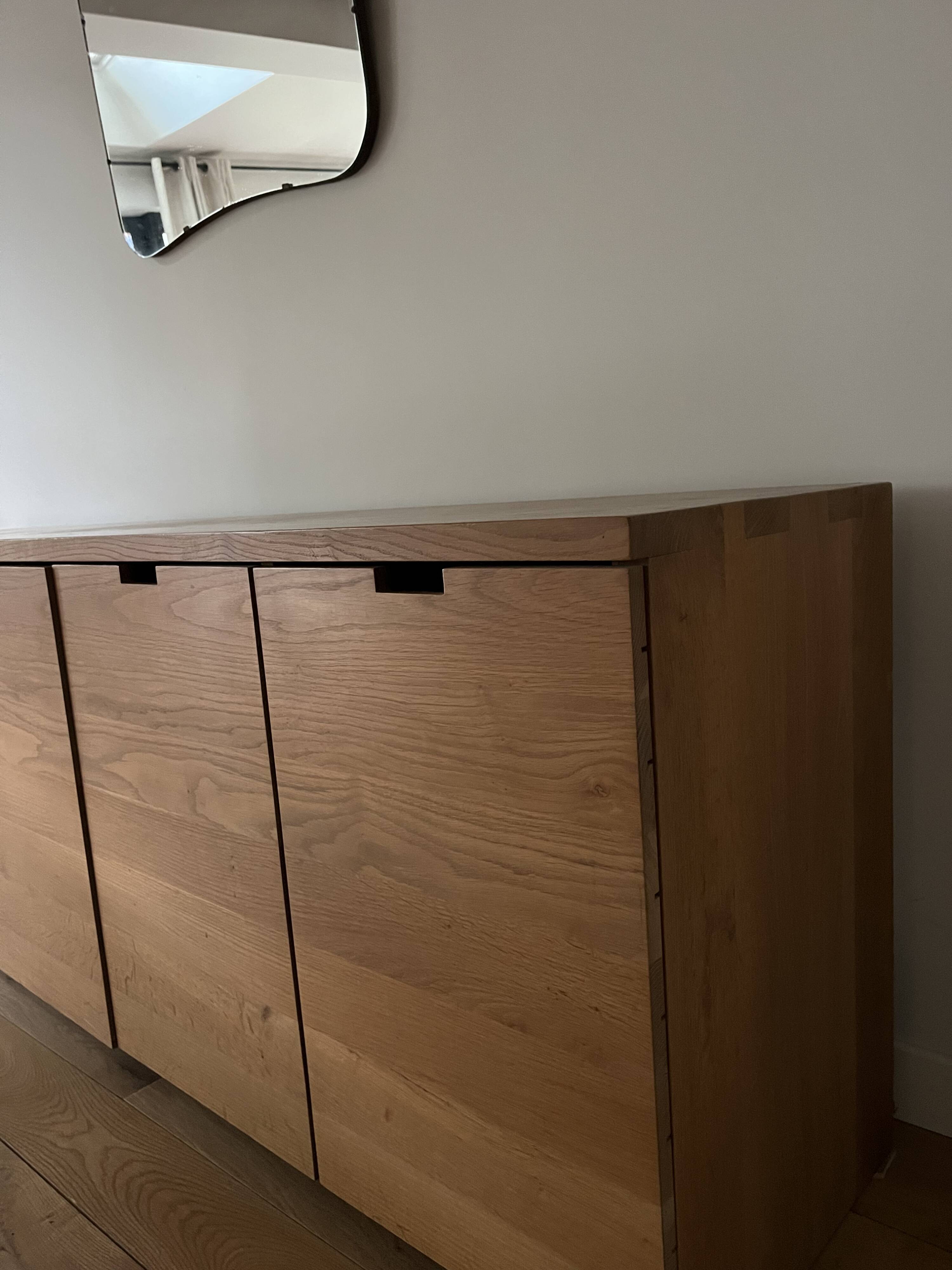 Solid oak ethnicraft sideboard