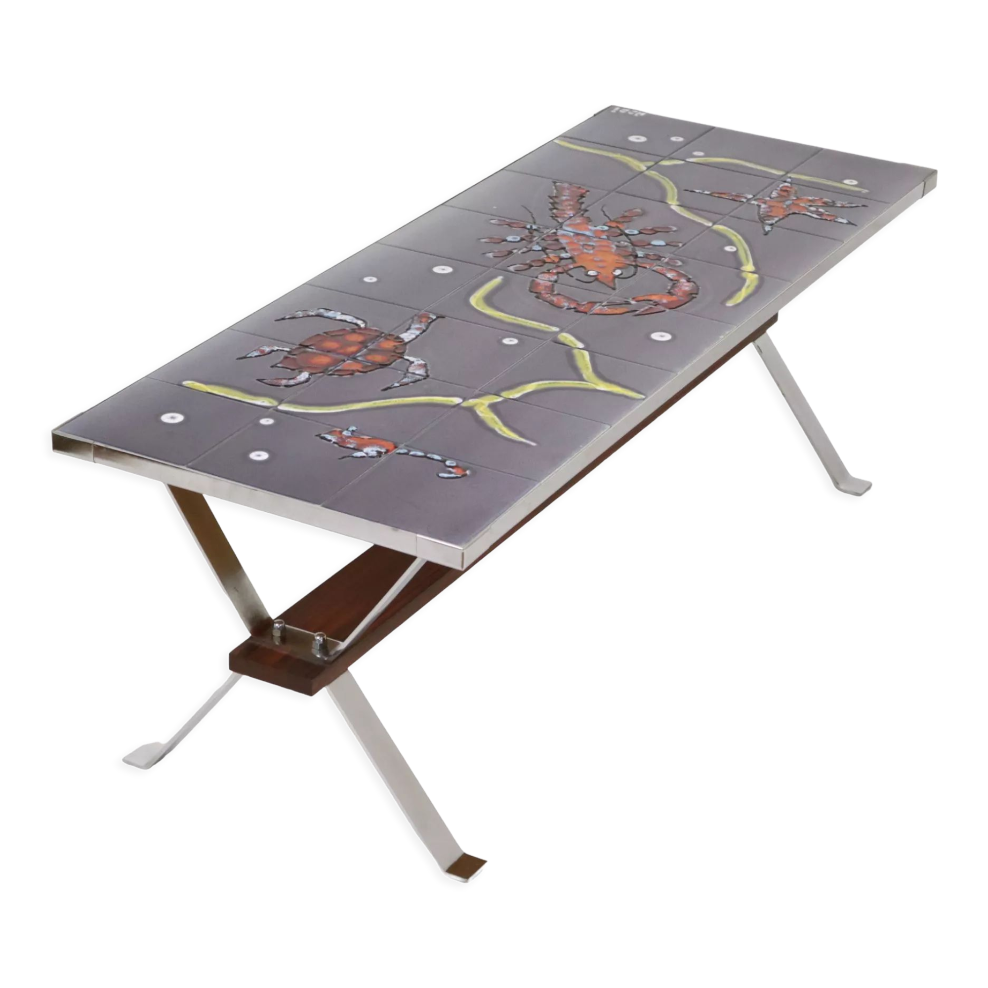 Vintage ceramic coffee table, 1970