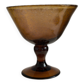 Saladier en verre soufflé de la verrerie de Biot