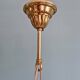 Glass and brass pendant light, 1960s