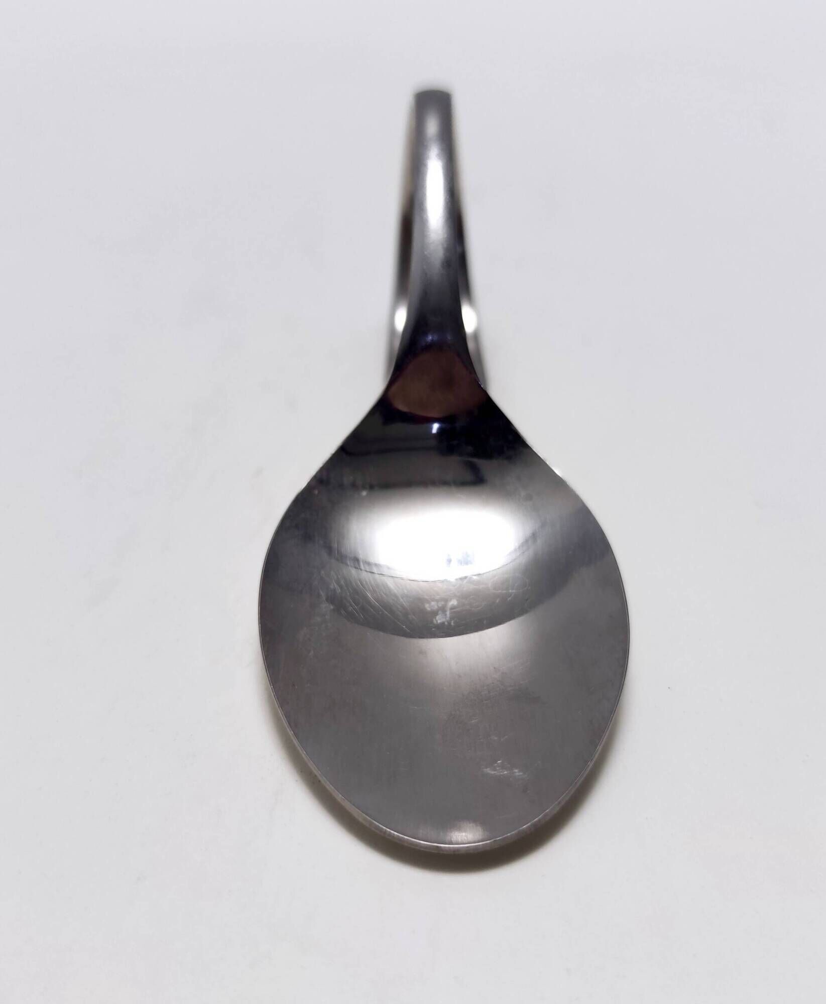 Postmodern Set of Twelve Steel Serving Spoon by Pinti, Italy, 1980s