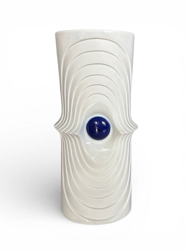 Vase Rosenthal Bavaria en porcelaine blanche, Allemagne 1960