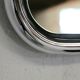 Pair of 70s tubular mirrors, chrome steel