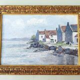 Peinture à l'huile - Côte Bretagne