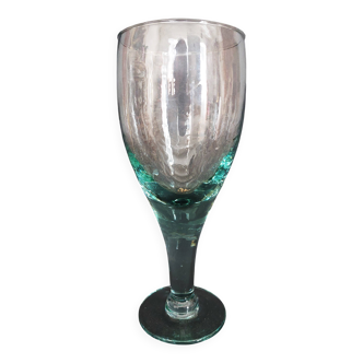 Folk art large glass early 20th century