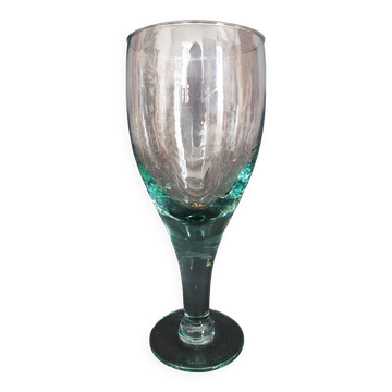 Folk art large glass early 20th century