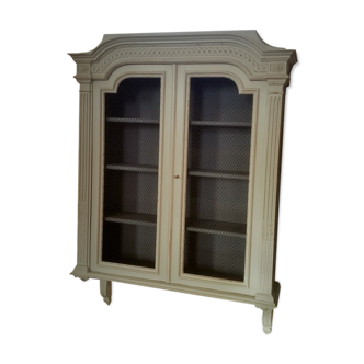 Showcase Louis XVI painted end XIX