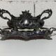 Table jardinière and its silver-plated tray in Louis XV style.