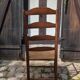 Fauteuil campagne en bois et paille début 20eme