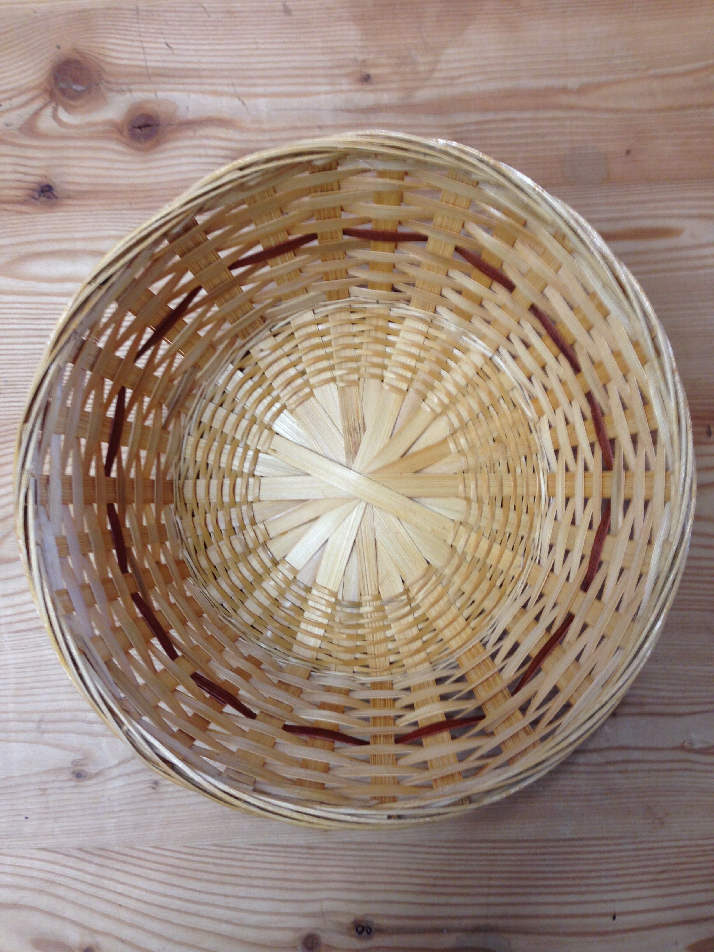 Small clear two-tone basket