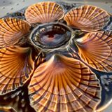 Vintage Sarreguemine oyster plate