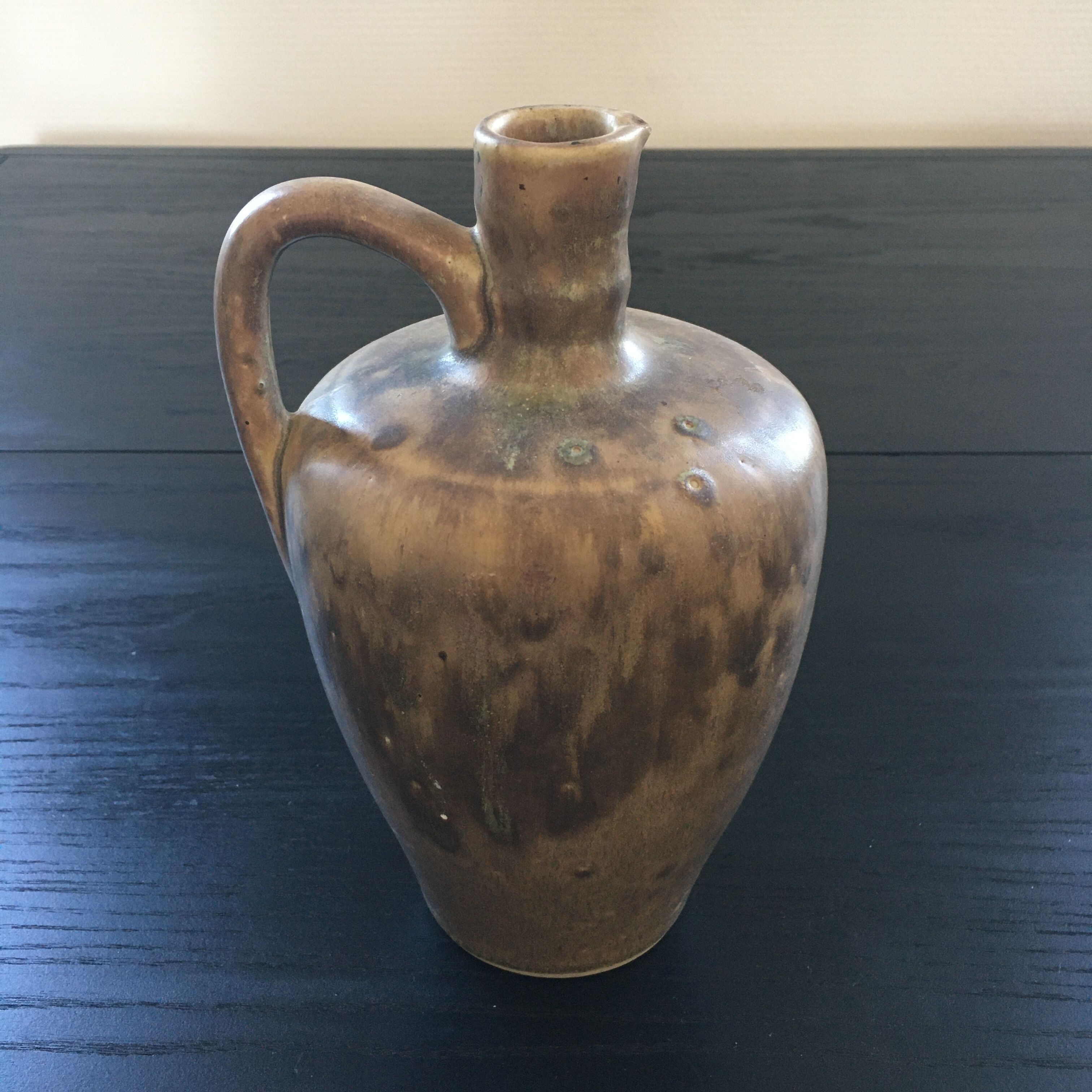 Flamed beige pitcher jug