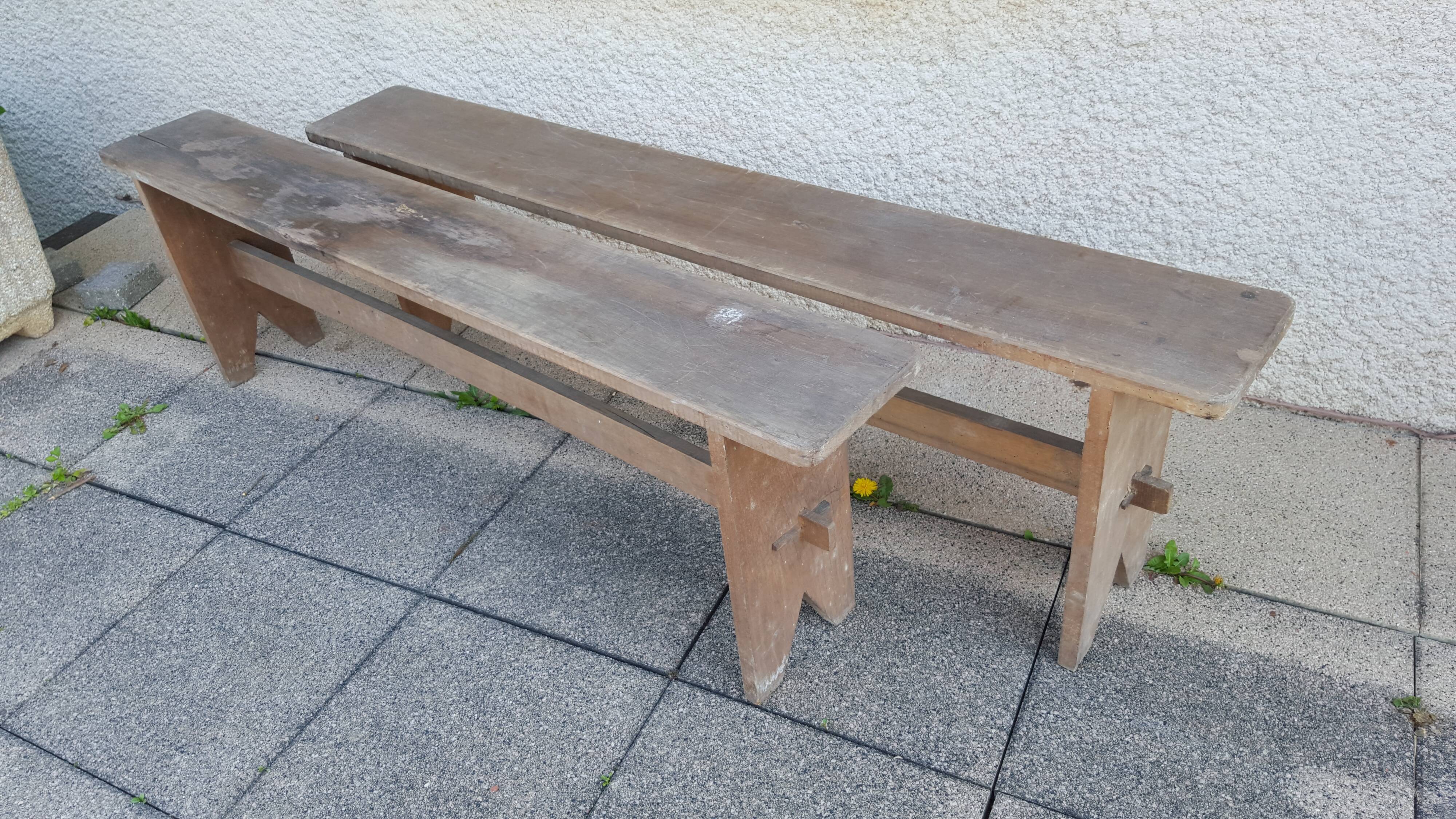 Pair of old benches
