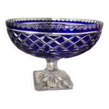 Coupe en cristal bleu de Lorraine Saint Nicolas