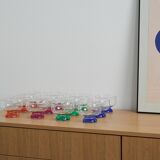 Set of dessert bowls, Italian design, 1970s, made in Italy