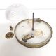 Ceiling lamp round brass wall lamp and diamond-tipped brass