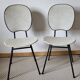 Lot de 4 chaises vintage années 50/60