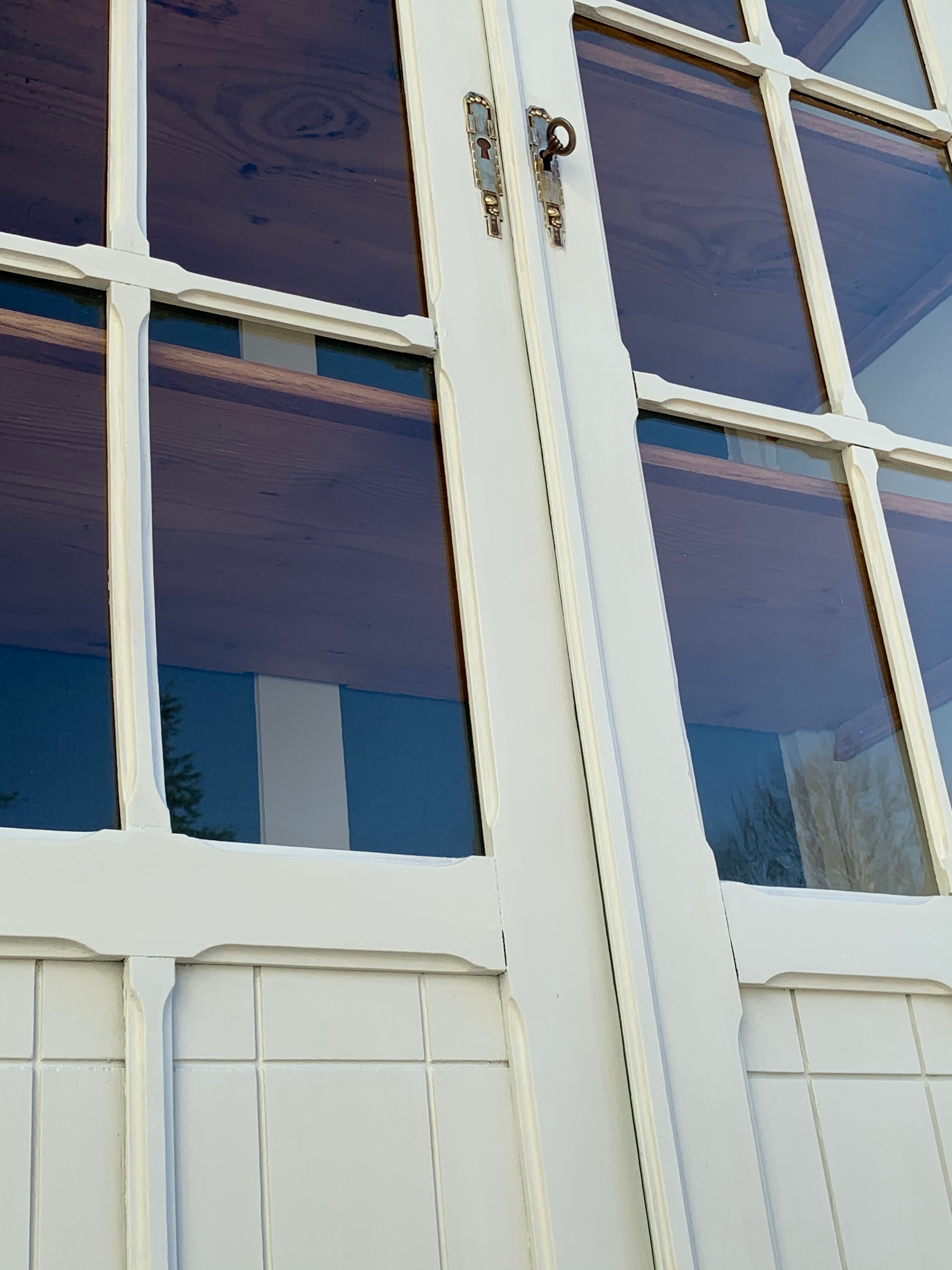 Glass-glazed Parisian wardrobe 1920