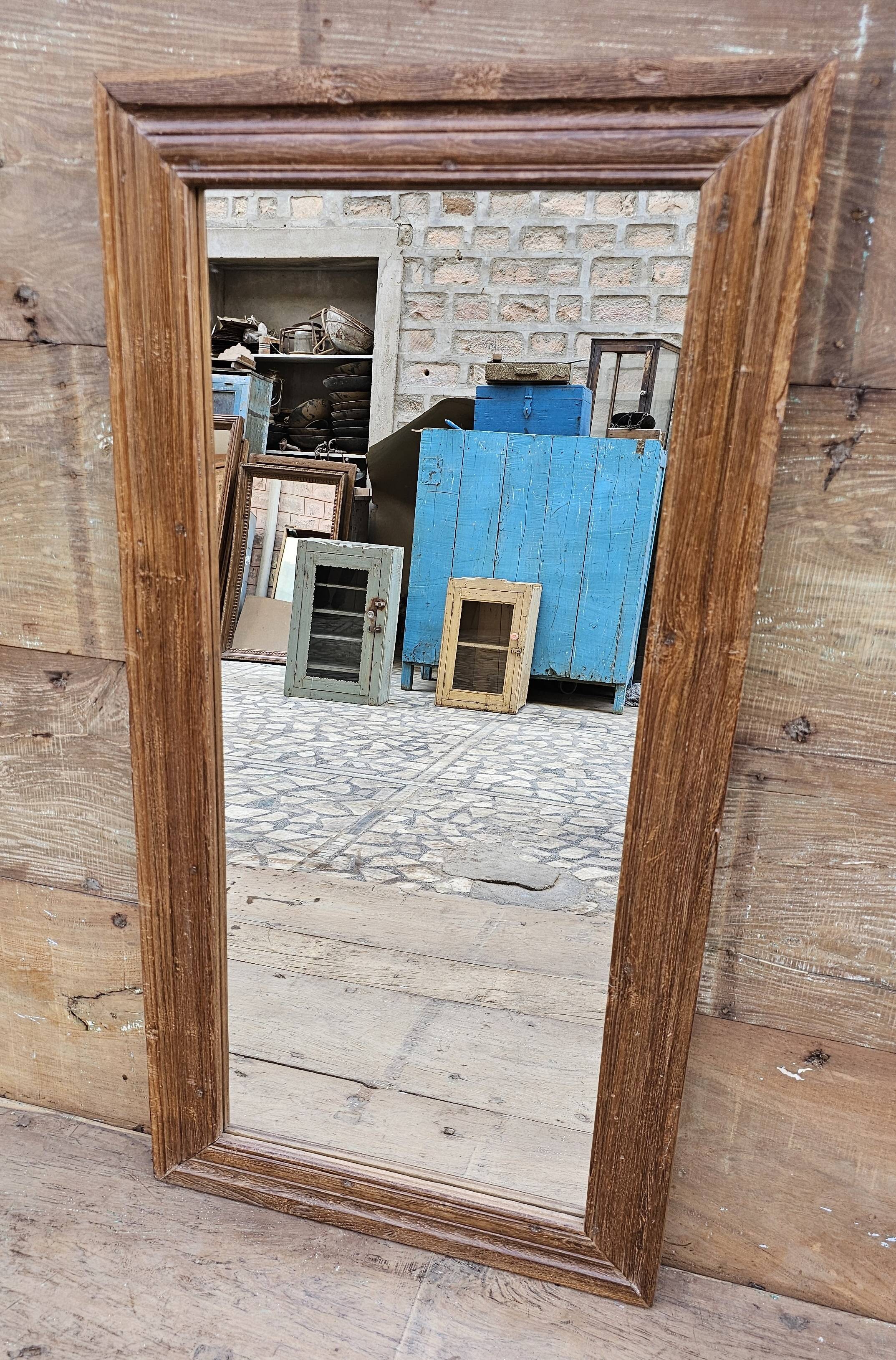 Teak mirror from Burma