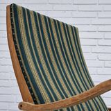 Chaise à bascule danoise à dossier haut, très bon état d'origine.