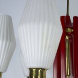 Large Mid-Century Arredoluce Monza manner chandelier. 1950s Italian design