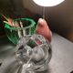 1950s crystal ball vase