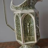 Decorative pitcher/sculpture in ceramic signed JMS