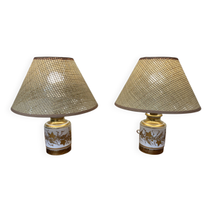 Paire de lampes céramique