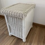 Wicker bedside table