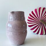 Pitcher in pink glazed ceramic