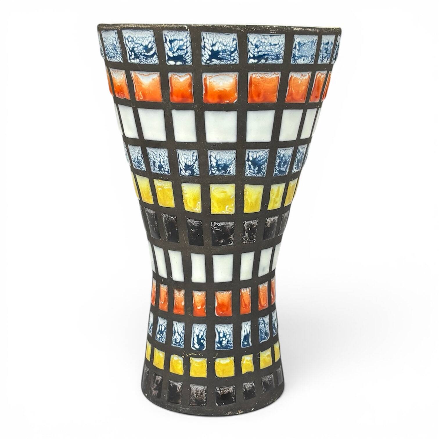 Vase Diabolo M44 décor « Pyjama » Roger Capron