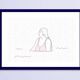Illustration A4 naiade no. 5/8 bretagne baigneuse mer