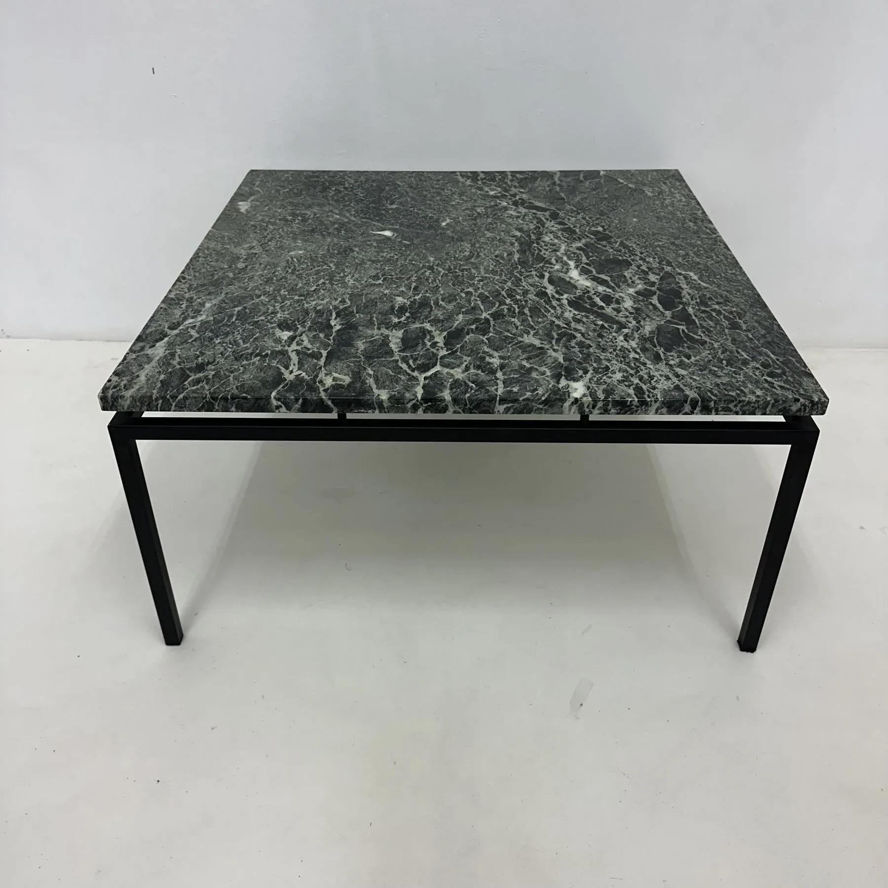 Mid-century modern green marble coffee table, 1970s