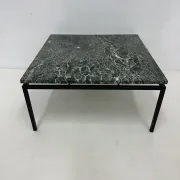 Table basse en marbre vert de style mid-century moderne, années 1970