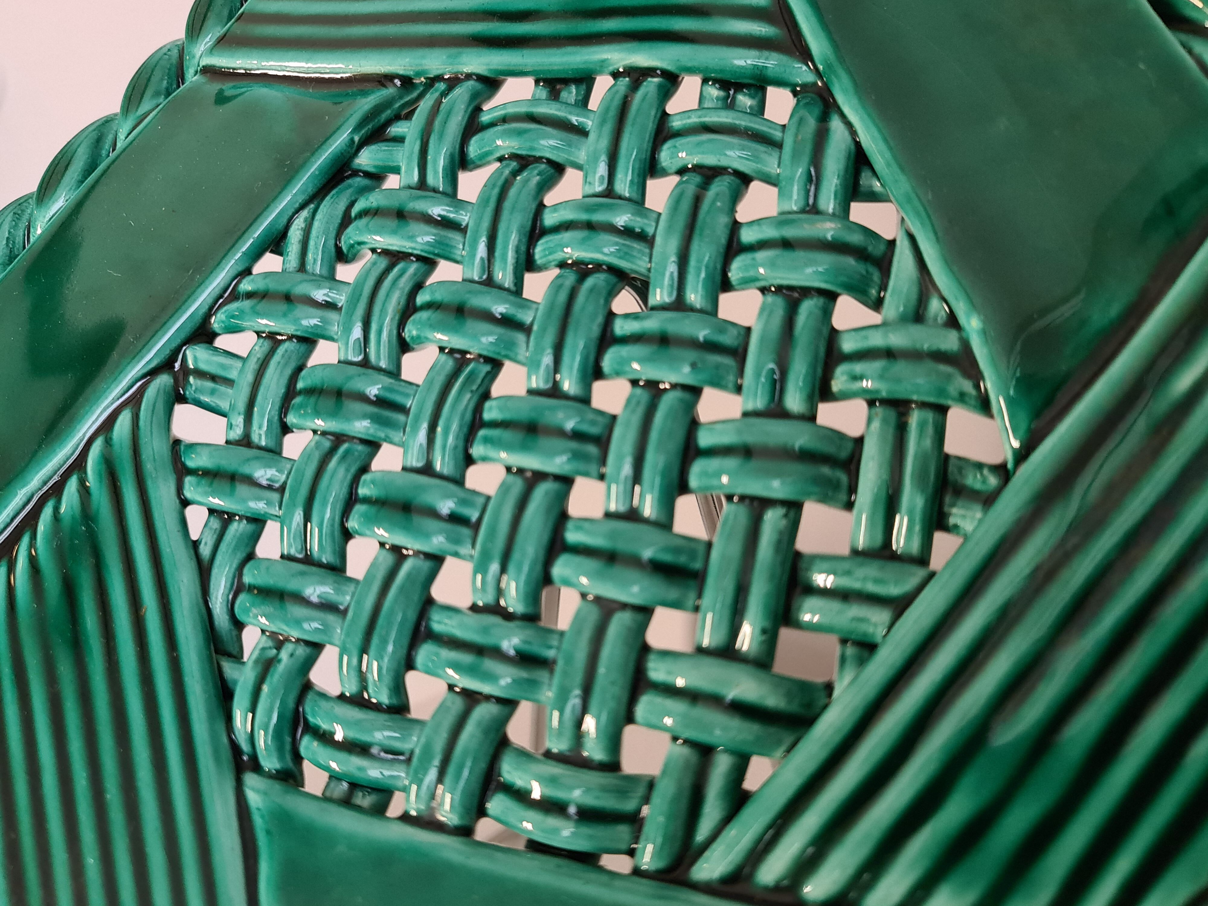 trivia signed Vallauris FPP in Massier green, 50