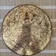 Round brass mirror