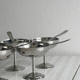 6 coupelles sur pied en inox Letang Remy