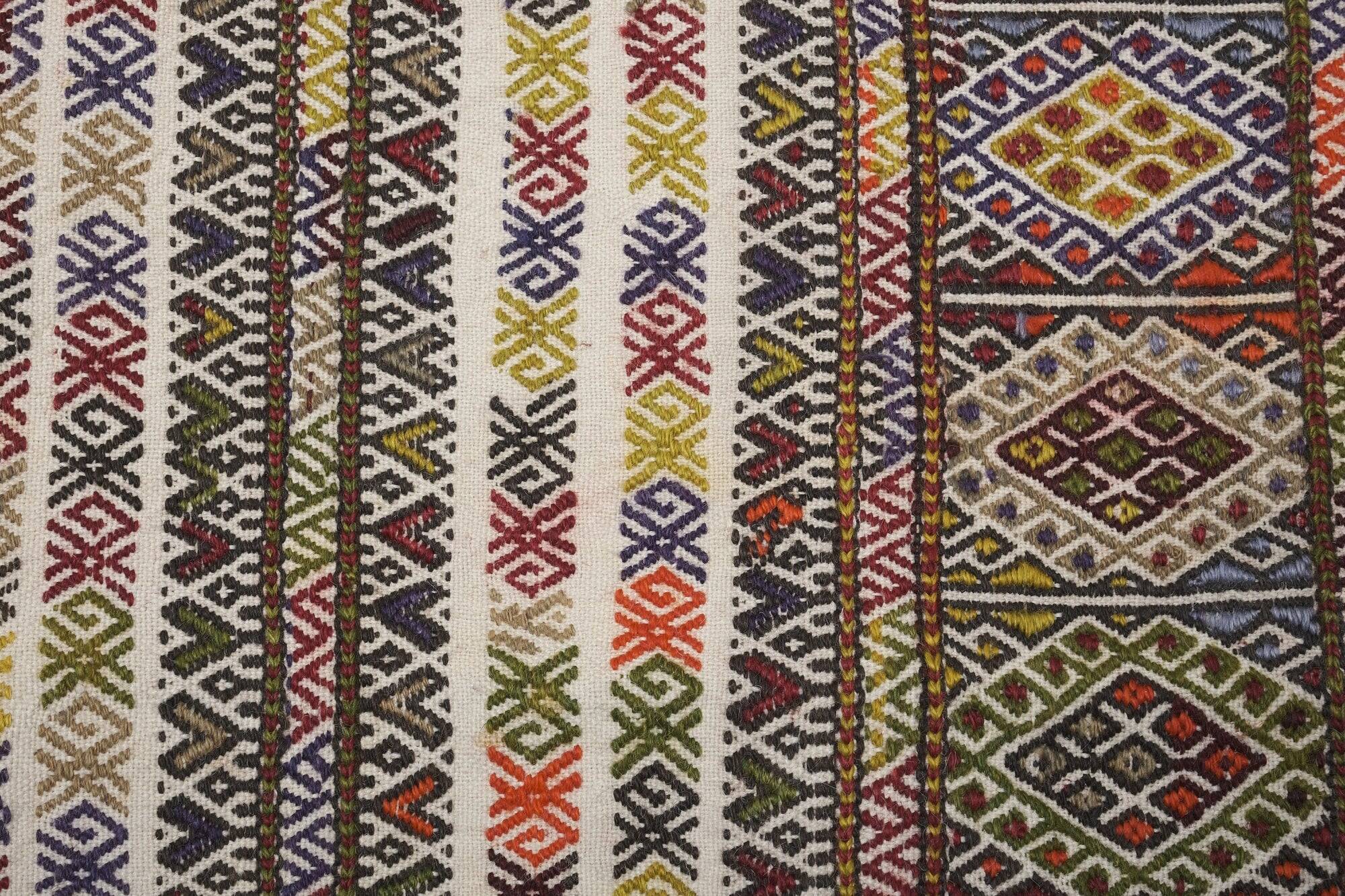 Vintage Turkish kilim handwoven 155x362 cm