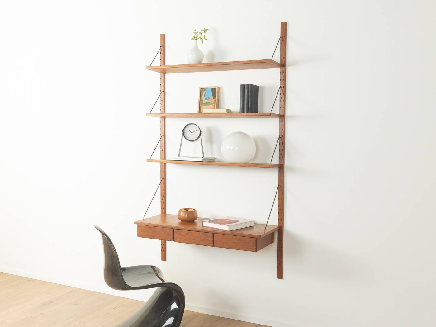 Modular wall shelf by Sven Ellekaer for Albert Hansen, 1960s, teak