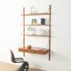 Modular wall shelf by Sven Ellekaer for Albert Hansen, 1960s, teak