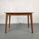 Vintage bistro table rectangular compass feet